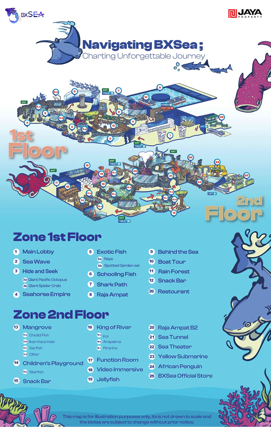 DENAH OCEANARIUM	 			 			