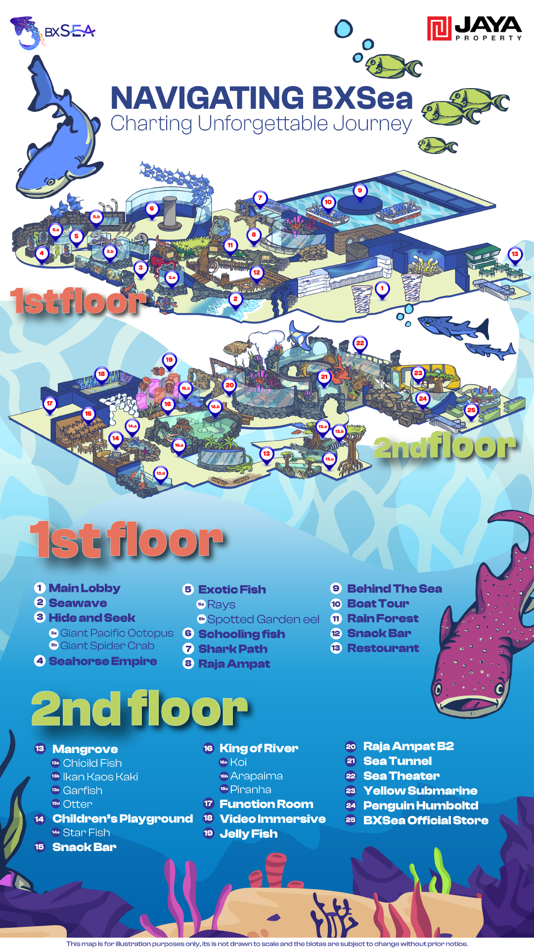 DENAH OCEANARIUM	 			 			