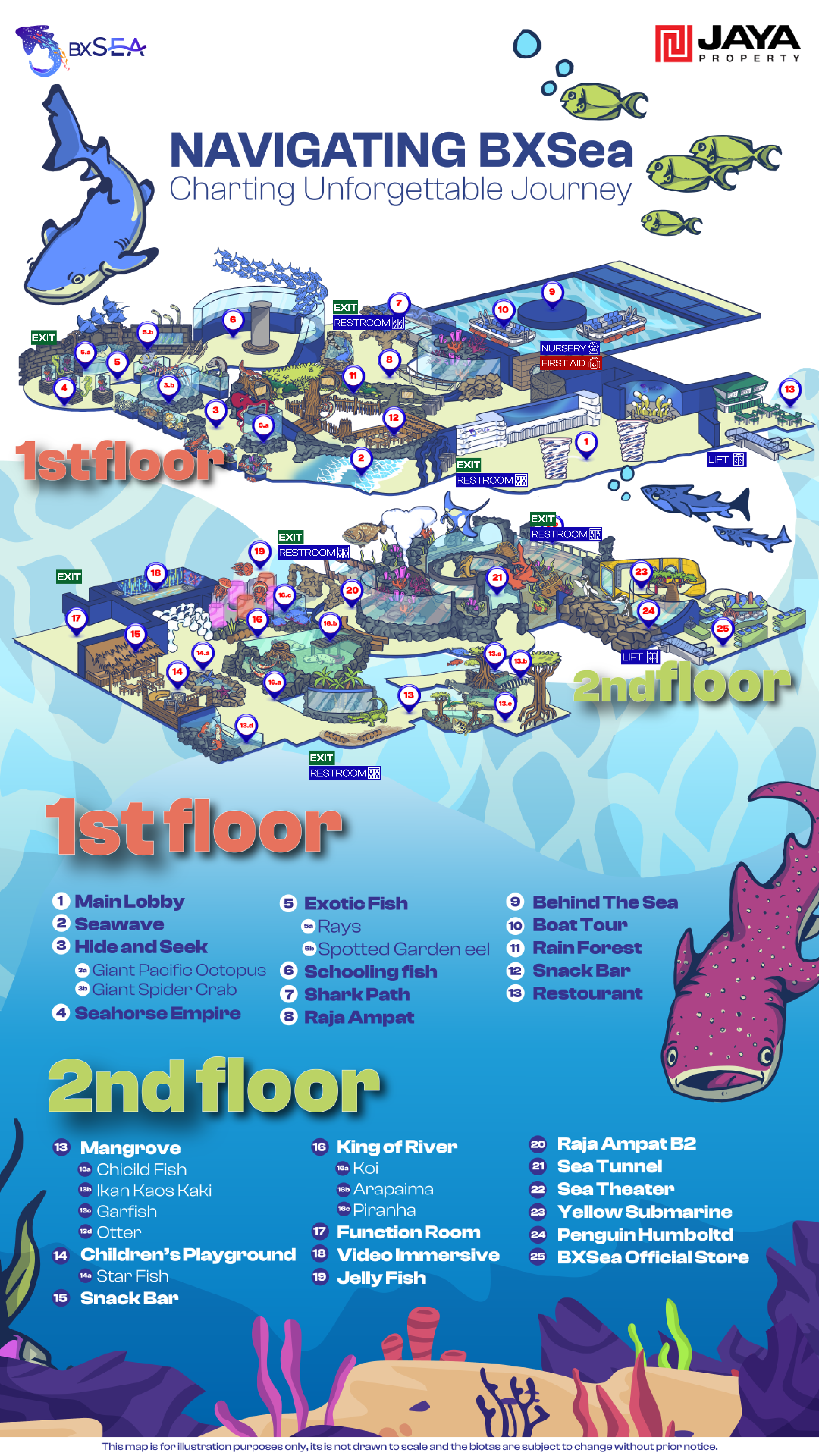 DENAH OCEANARIUM	 			 			