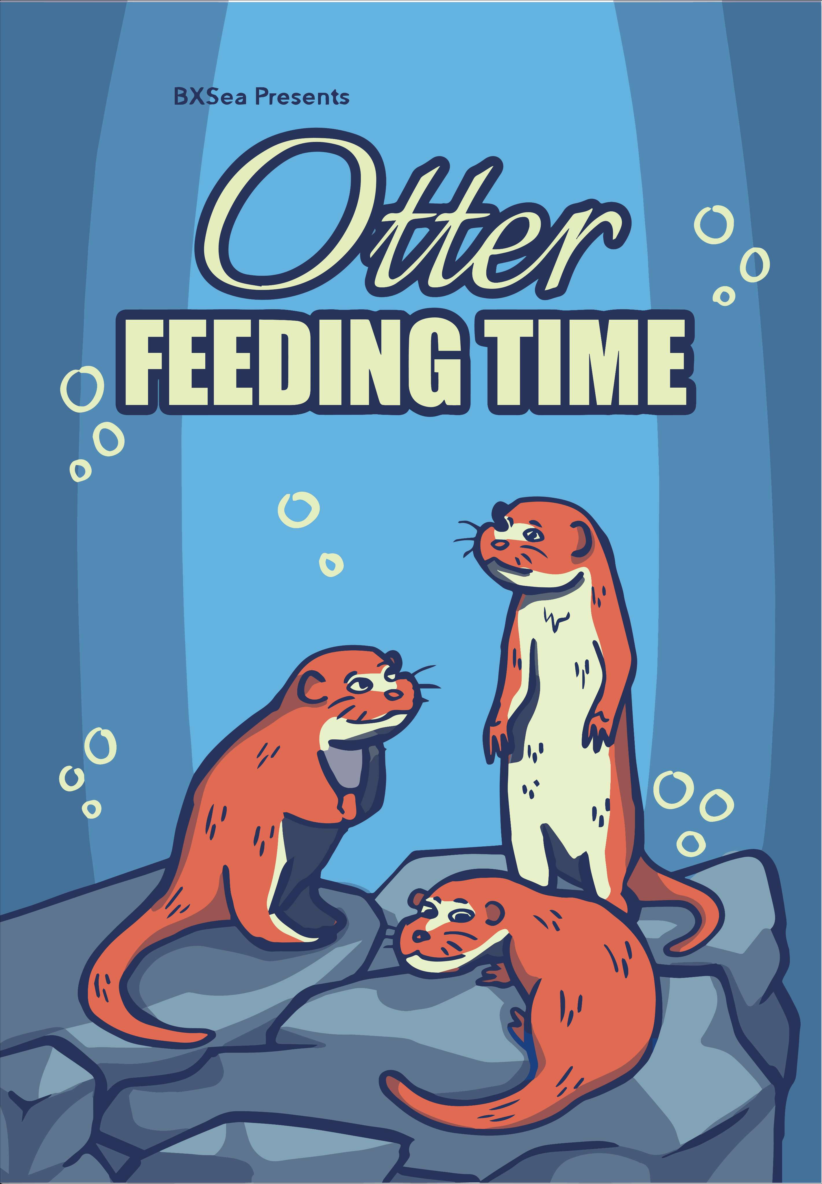OTTER FEEDING TIME