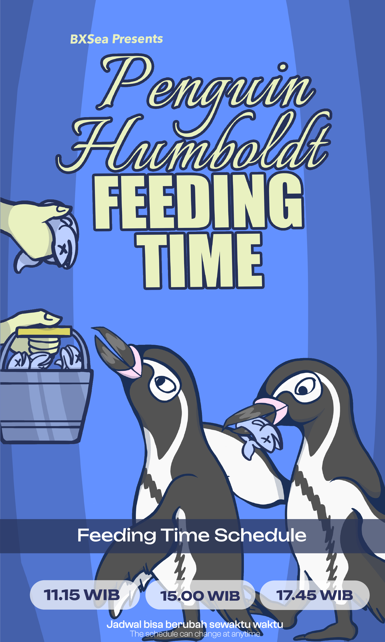 PENGUIN FEEDING TIME