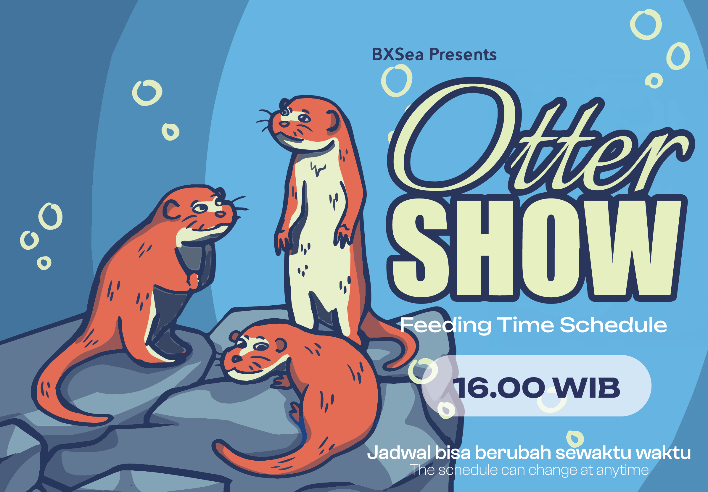 Otter  Feeding Time