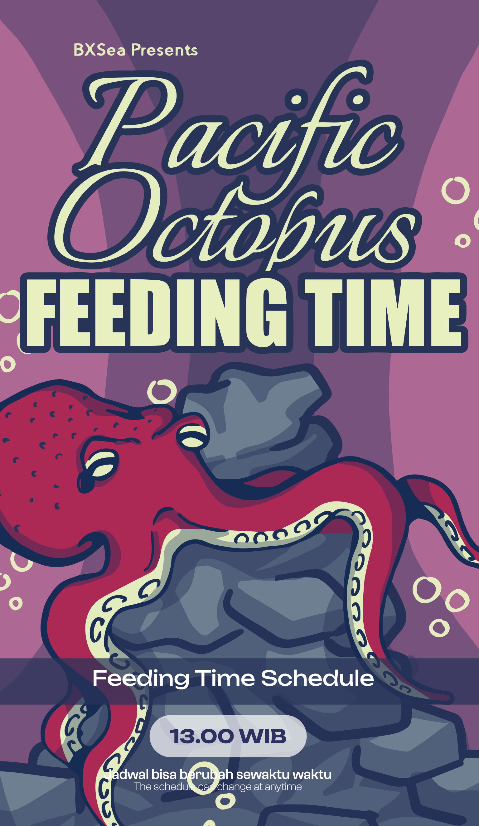 PACIFIC OCTOPUS FEEDING TIME