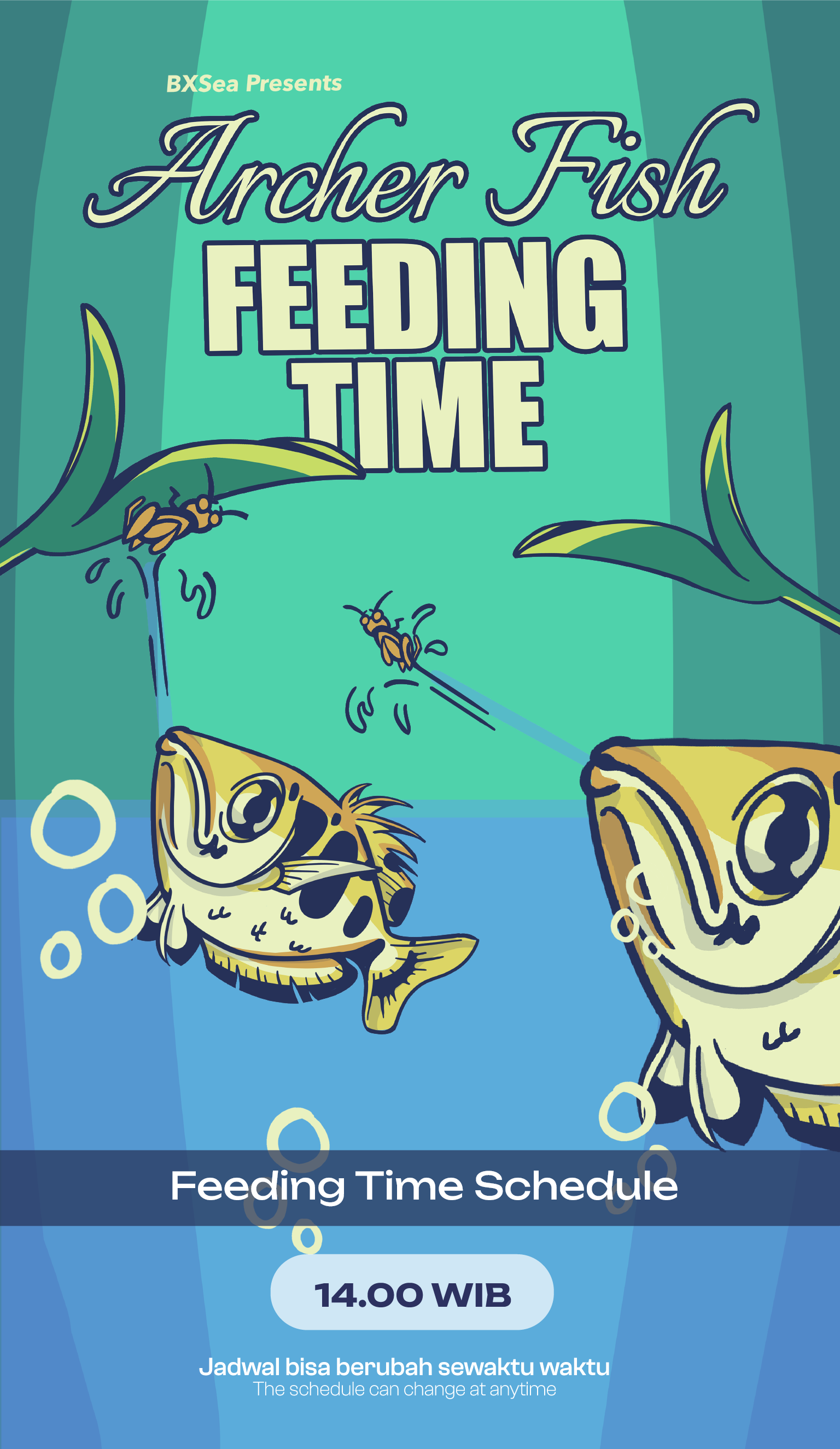 ARCHER FISH FEEDING TIME