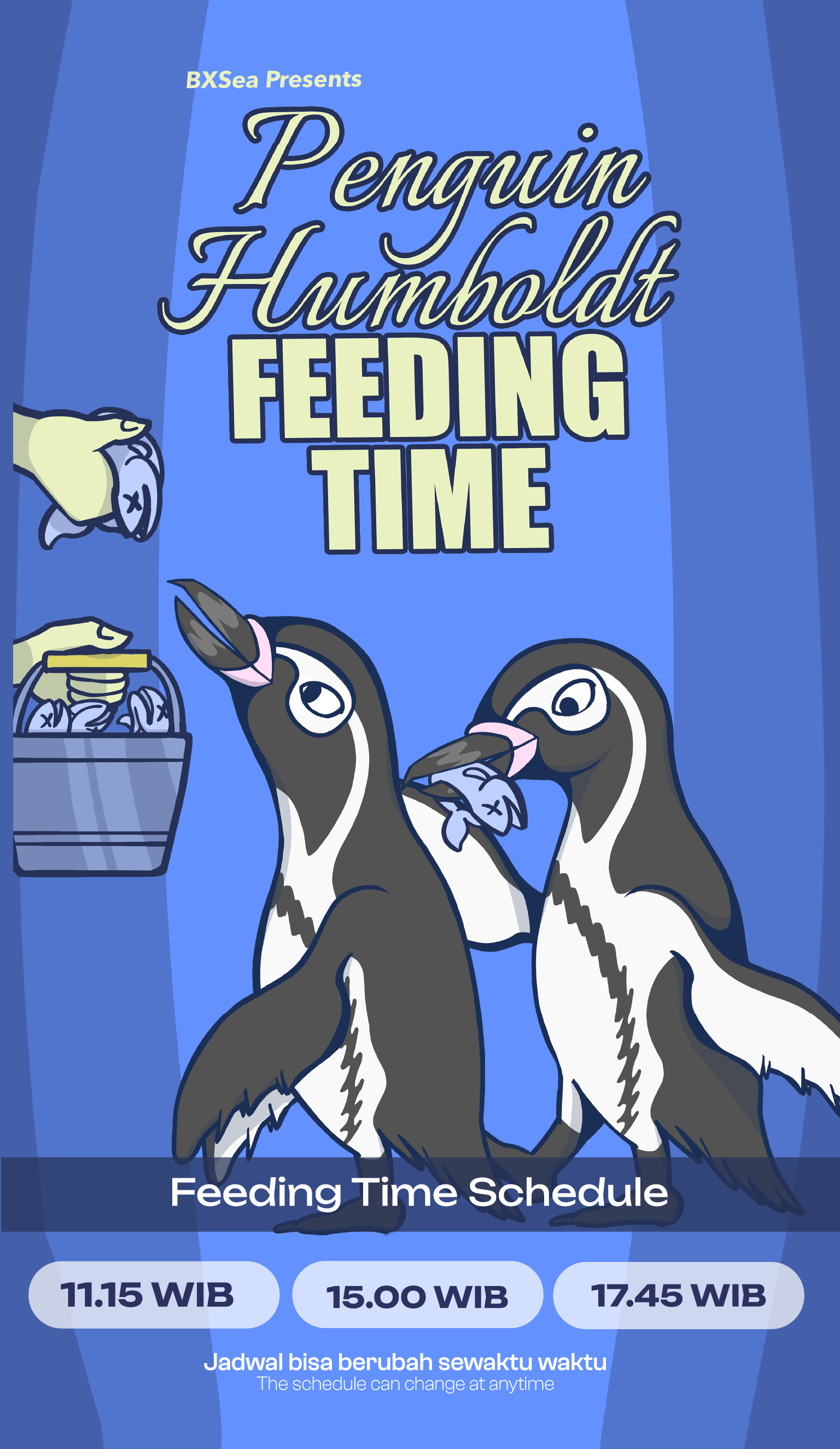 PENGUIN FEEDING TIME