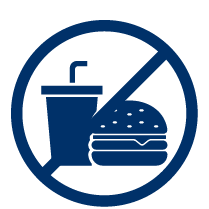 Dilarang Membawa Makanan atau Minuman